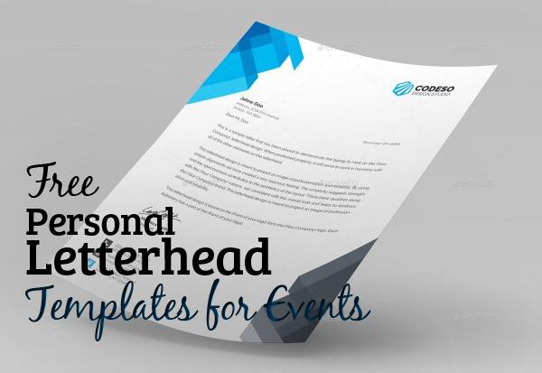 Personalized Letterhead Template from graphicdesignjunction.com