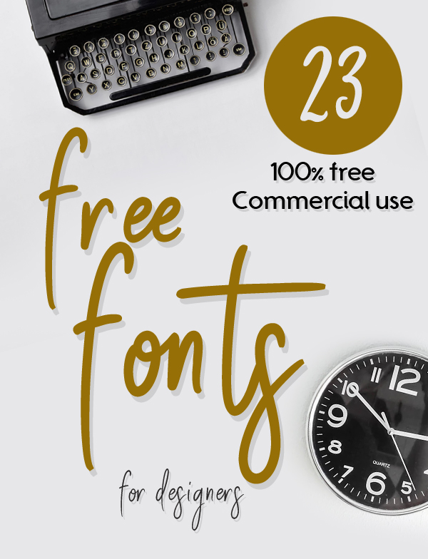 23 Fresh Free Fonts for Graphic Designers