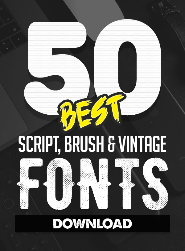 50 Best Handwritten Script, Brush & Vintage Fonts