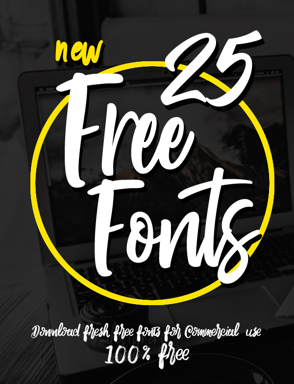25 Fresh Free Fonts