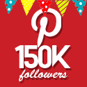 Post Thumbnail of Celebrating 150,000 Pinterest followers