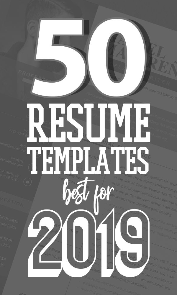 50 Free CV / Resume Templates – Best for 2019
