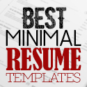 Post Thumbnail of 35 Best Minimal CV Resume Templates