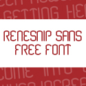 Post Thumbnail of Free Font : Renesnip Sans