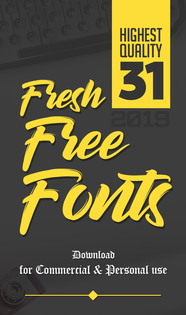 31 Fresh Free Fonts for Graphic Designers