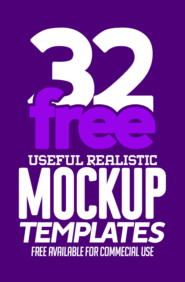 Free Mockups: 32 Useful Realistic Photoshop Mockup Templates