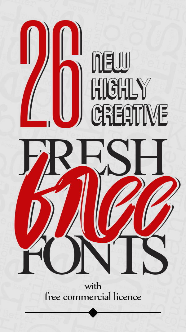26 Fresh Free Fonts for Graphic Designers