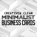 Post Thumbnail of 26 Minimal Clean Business Cards (PSD) Templates