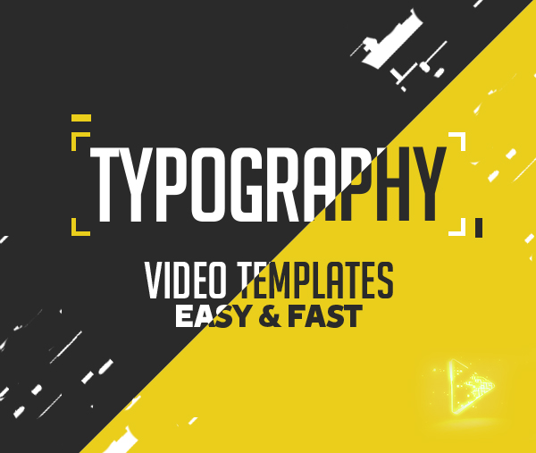 6 Amazing Typography Video Templates: Easy & Fast