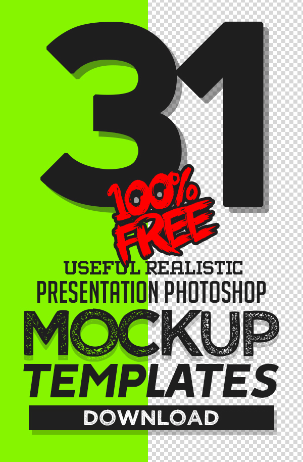 Free Mockups: 31 Useful Realistic Photoshop Mockup Templates
