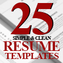 Post Thumbnail of 25 Simple & Clean CV / Resume Templates with Cover Letters