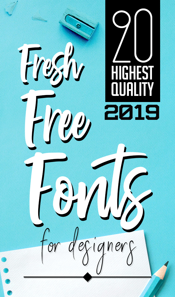 20 Fresh Free Fonts for Graphic Designers