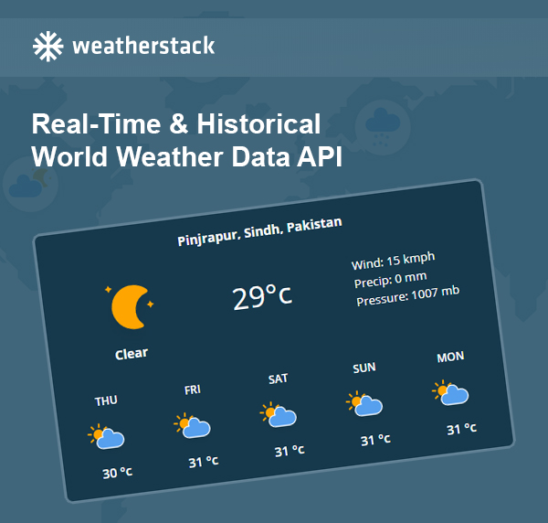 How about Weatherstack – The most reliable weather update tool