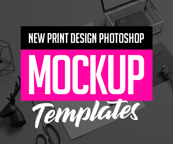 26 New Premium PSD Mockups for Print Design