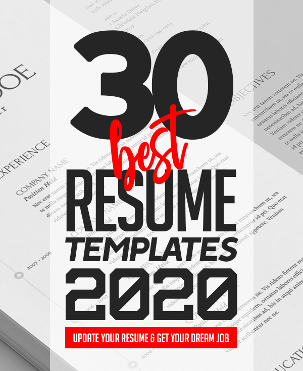 30 Best CV / Resume Templates for 2020