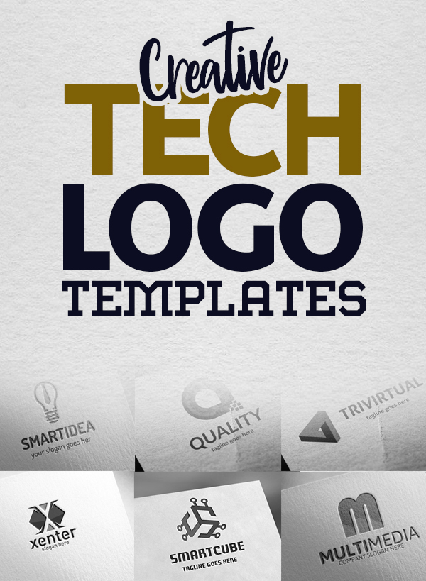 25 Creative Tech Logo Templates