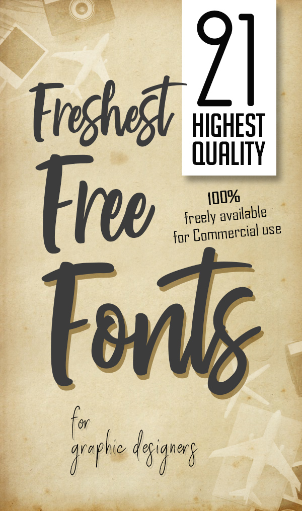 21 Freshest Free Fonts for Graphic Designers