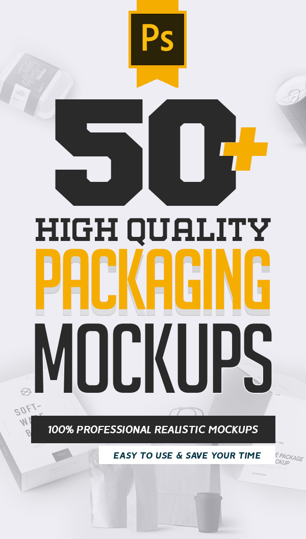 50+ Packaging Mockups: High Quality Product Packaging Mockup
