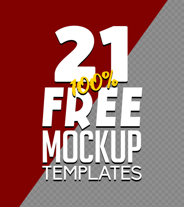 Fresh Free PSD Mockup Templates (21 Mock-ups)