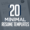 Post Thumbnail of 20 Best Clean Minimal Resume Templates