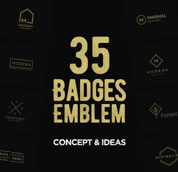 35 Creative Badges & Emblems Designs For Inspiration