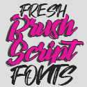 Post Thumbnail of 30+ Fresh Brush Fonts and Script Fonts