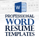 Post Thumbnail of 40+ Professional Word Resume Templates