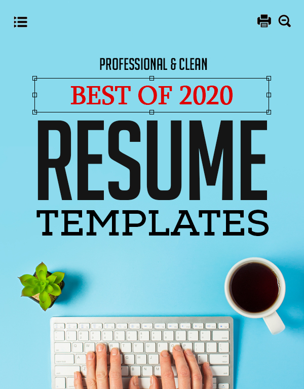 28 Best CV / Resume Templates with Cover Letter