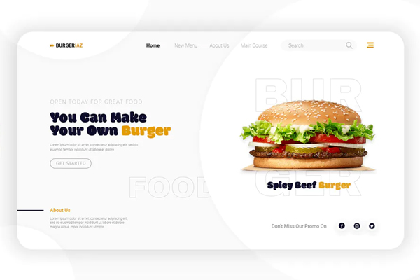 Burgeriaz | Landing Page