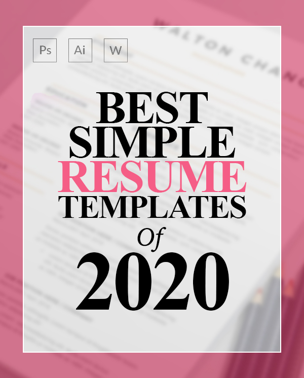 22 Simple CV / Resume Templates with Cover Letters