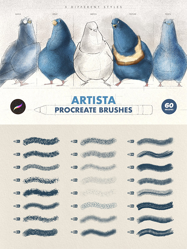 Artista Procreate Brushes