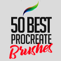Post Thumbnail of 50 Best Procreate Brushes For 2021