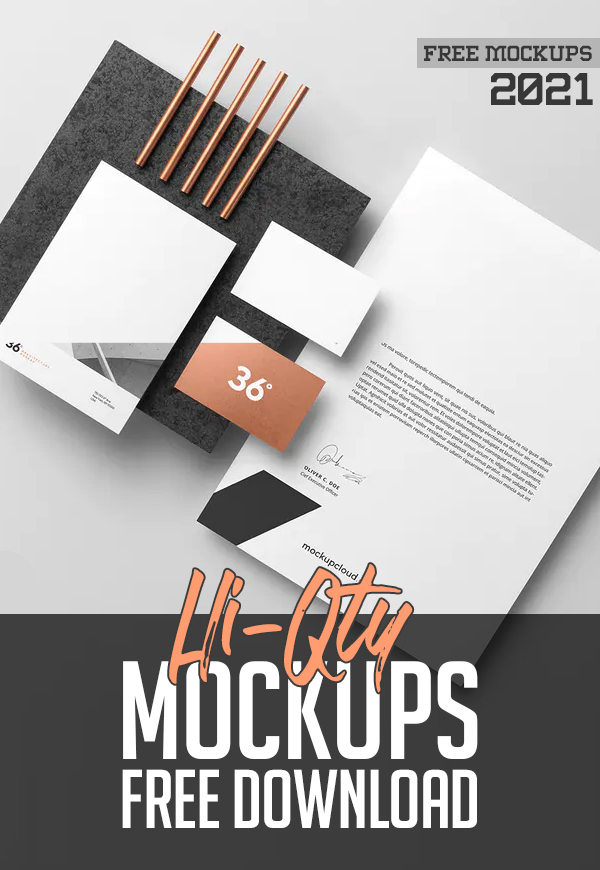 Free PSD Mockups: 30 Hi-Qty MockUp Templates