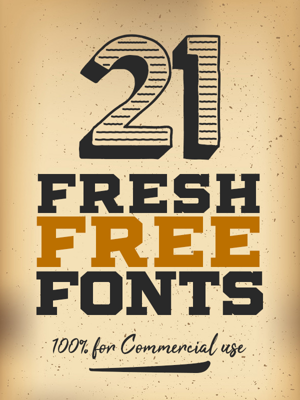 21 Fresh Free Fonts For Designers
