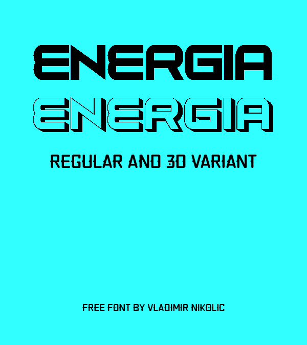 Energia Free Font