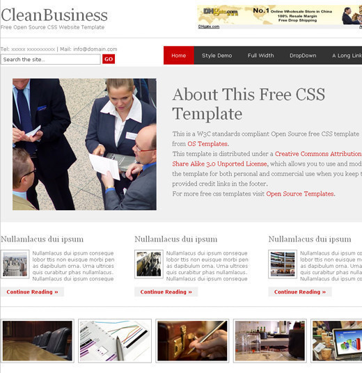 Csstemplates15 in 70+ Free XHTML/CSS Templates - Download Now