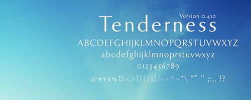 Tenderness Free Font