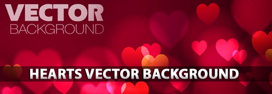 Free Hearts Vector Background