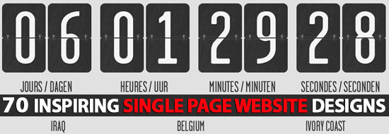 Single Page Website Designs: 70 Inspiring Single Page Web Design