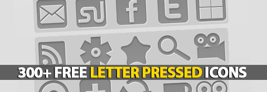 Post image of 300+ Free Letter Pressed Icons