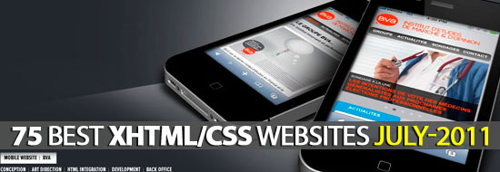 75 Best XHTML/CSS Websites In The Month of July-2011