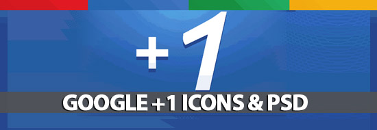 Google +1 Icon Packs & Google Plus One PSD