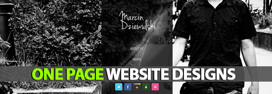 Single Page Websites (One Page Website) Designs For Inspiration