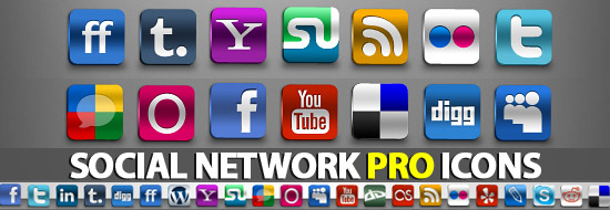 Free Professional Icons Set – Social Networks Icons