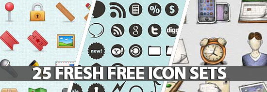 25 Fresh Free Icon Sets