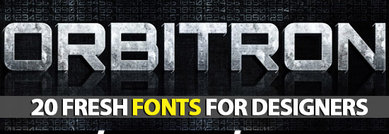 Free Fonts: 20 Fresh Fonts For Designers