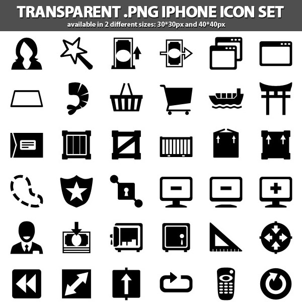 iPhone Icons Set