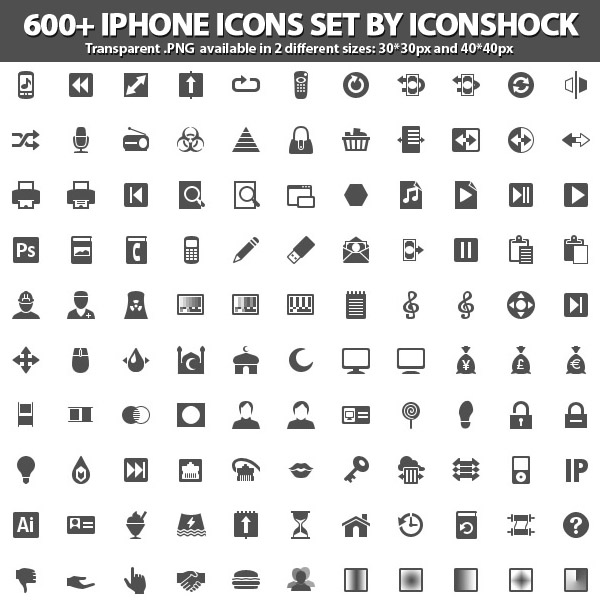 iPhone Icons Set