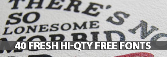 Post image of Free Fonts: 40 Fresh Hi-Qty Free Fonts