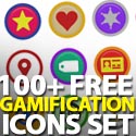 Post thumbnail of 100 Free Symbly Gamification Icons Set